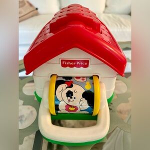 Fisher Price vintage dog house pop up.